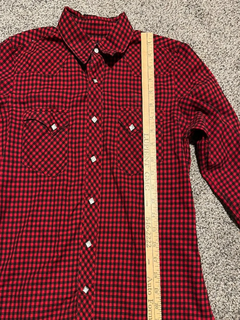 Ralph Lauren Plaid Western Shirt Girls 12 Pearl Snap Diamond Button Western Prep